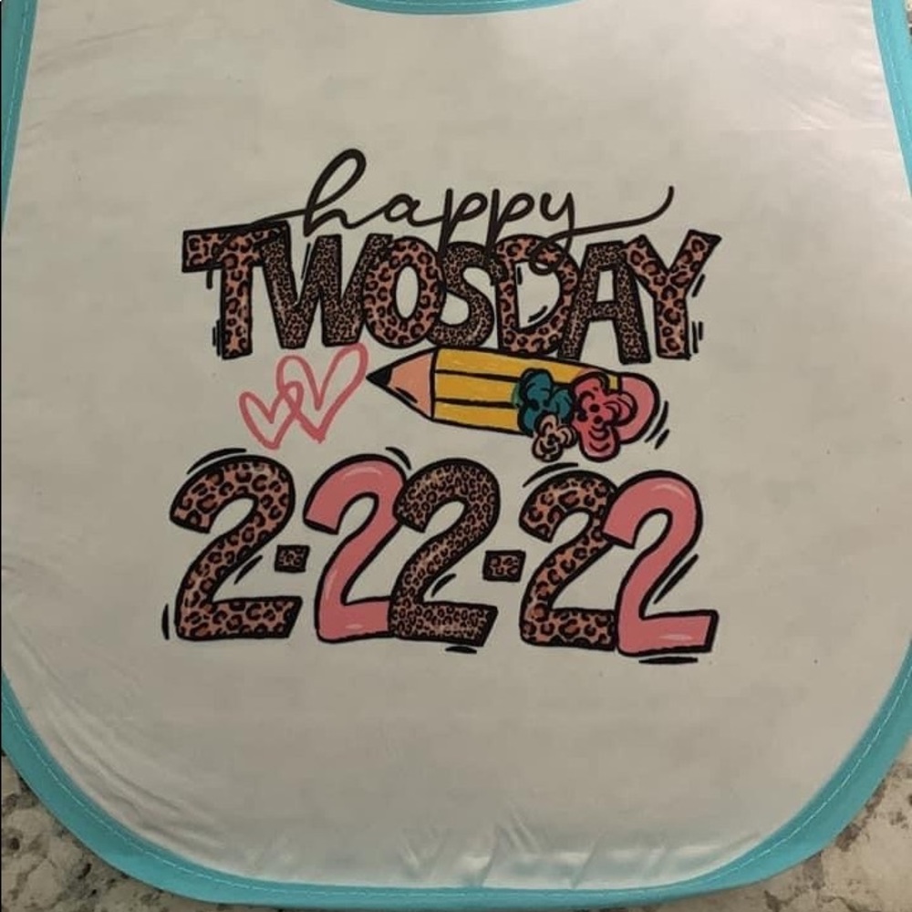 Twosday bib